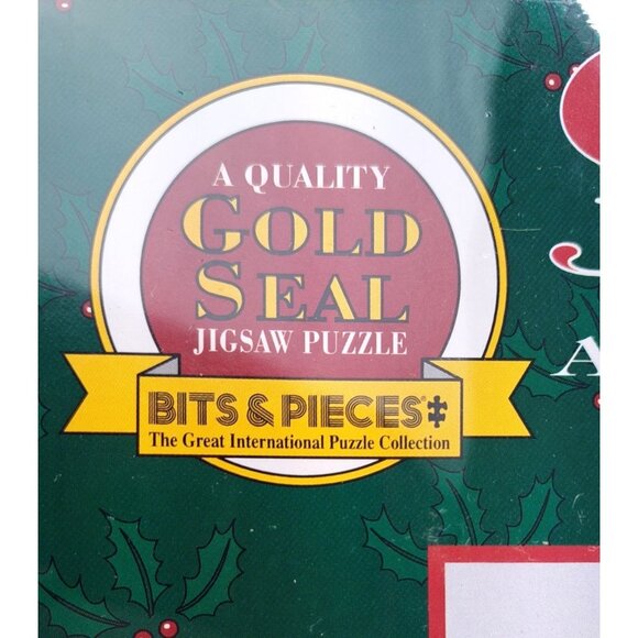 Vintage Jigsaw Puzzle Ornaments Bits Pieces Santa Christmas New Sealed 11-0486 - Picture 3 of 5
